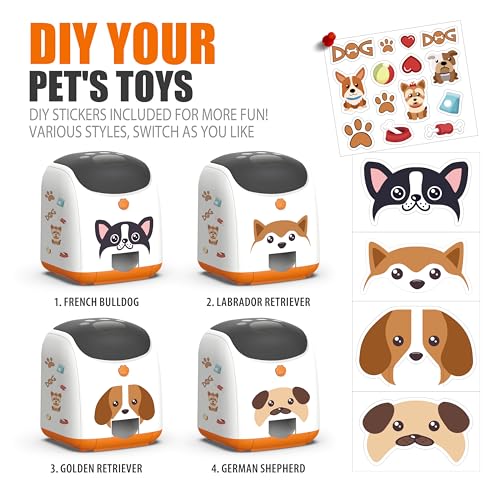 Dog Puzzle Feeder Toy – Remote Control Automatic Treat Dispenser with Light, Interactive IQ Training Slow Feeder, Large Capacity for All Dog Breeds