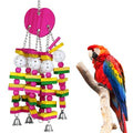 Large Bird Parrot Toys for Cockatoos African Grey Macaws Amazon Parrots - color: Hot pink