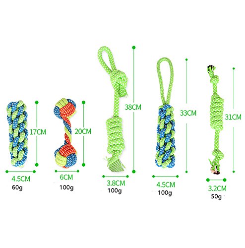 Dog Toys Flying Disc Rope Toy Chew Toys 2 Pack for Dogs Flying Discs Training Cotton Rope-Dog Toy Pack Set DT1-2P - color: Rope Flying Disc -2 Pack