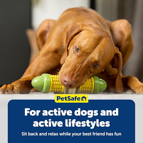 PetSafe Busy Buddy Cravin Corncob Treat Holding Dog Toy, Medium/Large - size: Medium/Large