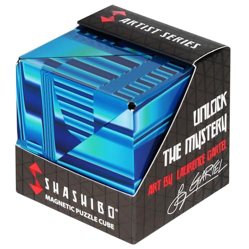 Shashibo DODECA Magnetic Puzzle Cube, Stress Relief Fidget Toy - color: Blue Crystal, size: DODECA