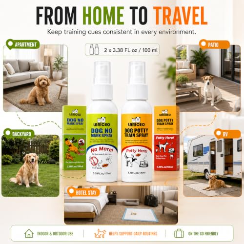 Dog Housebreaking Spray Duo for Indoor and Outdoor Potty Areas - size: 200ml