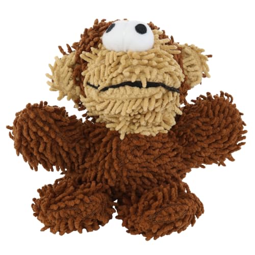 MIGHTY® 2 Pack Microfiber Small Monkey Dog Toys - color: 2PK Brown Monkey