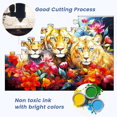 6 Pack 36 Large Piece Puzzle for Seniors Dementia Alzheimer's Products - color: 36 Large Pieces