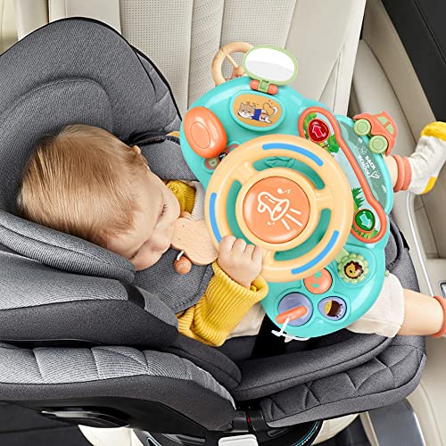 Caterbee Baby Turn and Learn Driver Steering Wheel Toys (Blue) - color: Blue