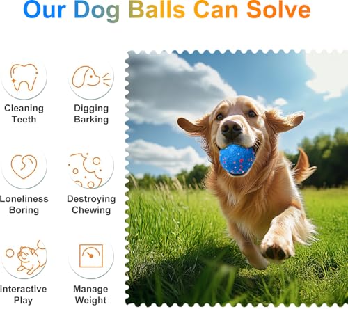 Interactive Dog Ball for Small & Medium Dogs, Automatic Moving Dog Ball with Rolling & Bouncing Modes, USB-C Rechargeable Interactive Dog Toy, Durable Lightweight ETPU Shell, Motion Activated Pet Ball - color: Blue