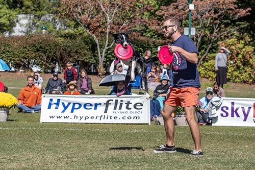 Hyperflite K-10 Jawz Puncture Resistant Dog Flying Disc, Medium-Large - color: Pink