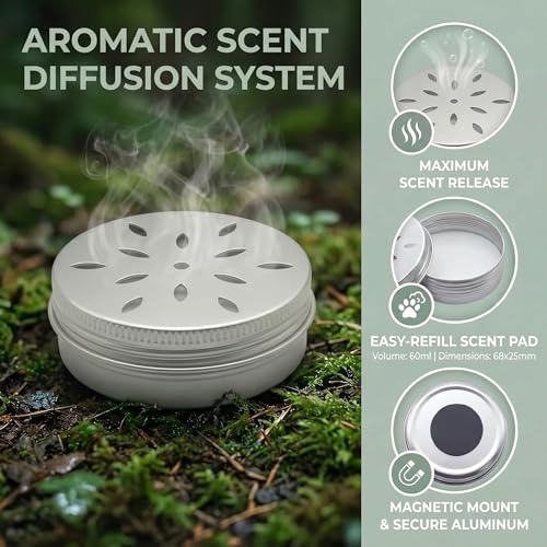Dog Scent Training Kit, 5PCS Professional Nosework Tins with Lid, Vented Odor Search Boxesfor Work Dogs Training
