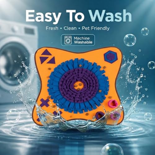 PET ARENA Adjustable Dog Snuffle Mat, Interactive Feeding Enrichment Toy - color: Large Colorful - Snuffle mat