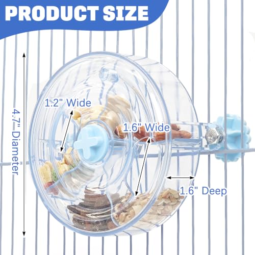 BNOSDM Bird Foraging Toy, Enrichment Parrot Puzzle Toys Transparent - color: Blue