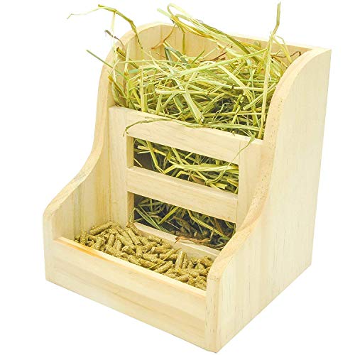 Rabbit Hay Feeder and Rabbit Scraper Grab Pads