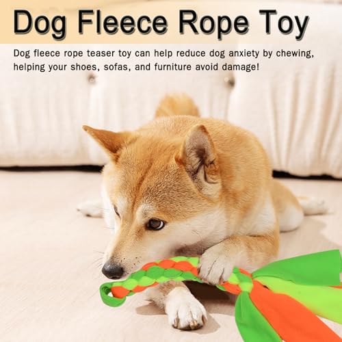2 Pack Dog Fleece Rope Toy, Flirt Pole Replacement Toys
