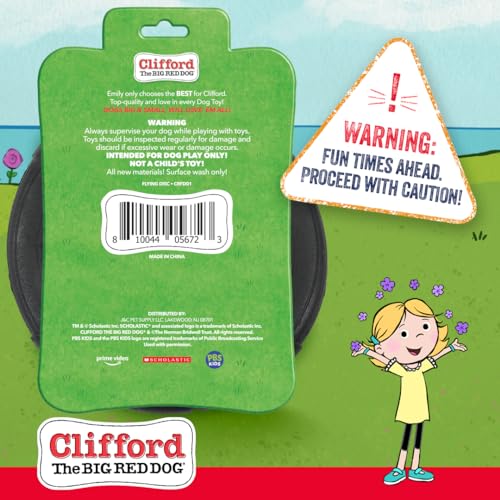 Clifford Dog Flying Disc (Medium, Rubber)