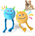 lilfrd 2 Pack Squeaky Rope Plush Dog Toys for Small Medium Puppies - style: Monster