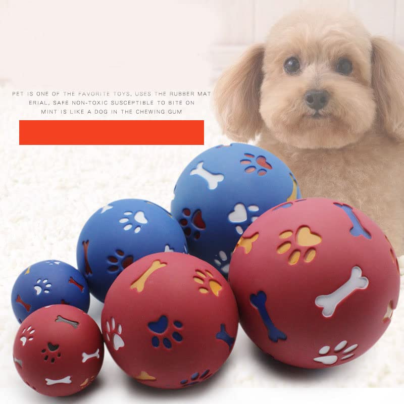 Dog Treat Dispenser Ball, Adjustable Opening Slow Feeder Puzzle Toy - color: Blue, size: S 7.5cm/3.0in Diameter