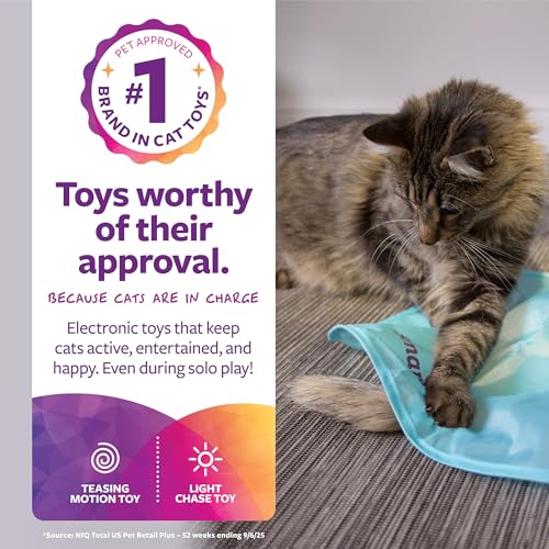 SmartyKat Electronic Motion/Moving Toys for Cats & Kittens, Battery Powered, Mimics Motion of Real Prey, Fun & Interactive Play - Multiple Styles - style: Hot Pursuit