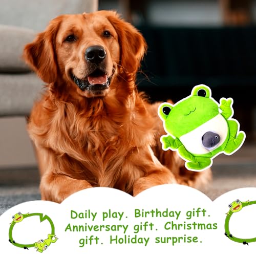 Hollypet Squeaky Hide and Seek Dog Toys for Small and Medium Dogs, Frog - style: Frog