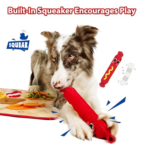 Gigwi Snuffle Mat for Dogs, Non-Slip Dog Puzzles for Smart Dogs and Cats