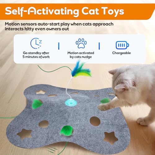 Cat Toys Interactive Cats Exercise Felt Cover Toy