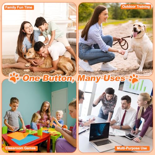 16 Pcs Dog Talking Buttons for Communication, 30-Second Recordable Voice Buttons with Non-Slip Base, Pet Training Buzzers for Dogs and Cats,Batteries Not Included - size: 16 Pcs