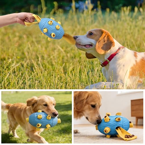 Interactive Dog Toy, Food Dispensing Puzzle Toy for Boredom Relief (Blue) - color: Light Blue