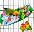 FlidRunest Bird Cotton Fabric Foraging Mat, Parrot Foraging Hammock Bed