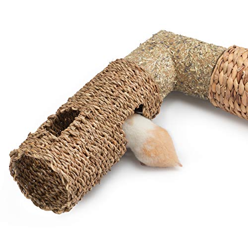 Niteangel Creative & Composable Hamster Tunnel: Edible Seagrass & DIY Tube - size: HC