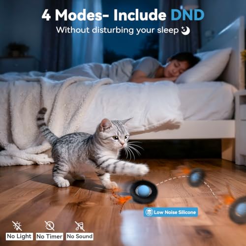 Interactive Cat Toy Ball-Automatic Motion Activated Moving Ball Toys - color: Blue