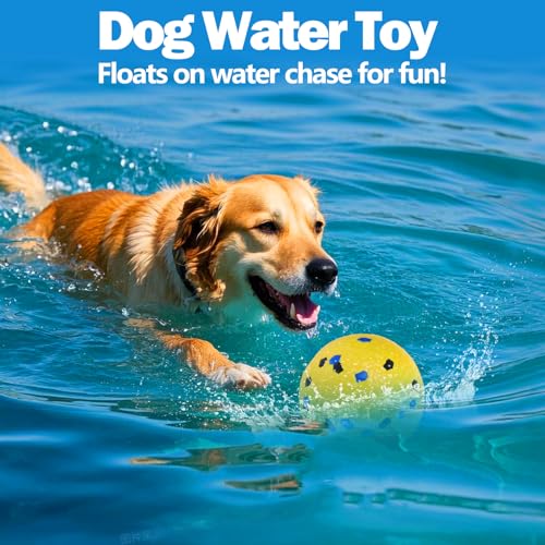 Mity rain 4PCS Floating Dog Toys –E-TPU Water Pool Fetching Toy