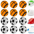 X-Small Dog Tennis Balls Dog Toys Ball 1.5" Pack of 12, Fit Ball Launchers - color: Basketball and Football