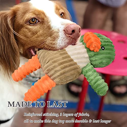 LECHONG 5 Pack Tough Dog Toys Stuffed Squeaky Dog Toys Assortment Plush Animal Dog Toy Value Bundle Puppy Pet Dog Toys for Small Medium Large Dogs - size: 5 Pack Stuffed Dog Toys