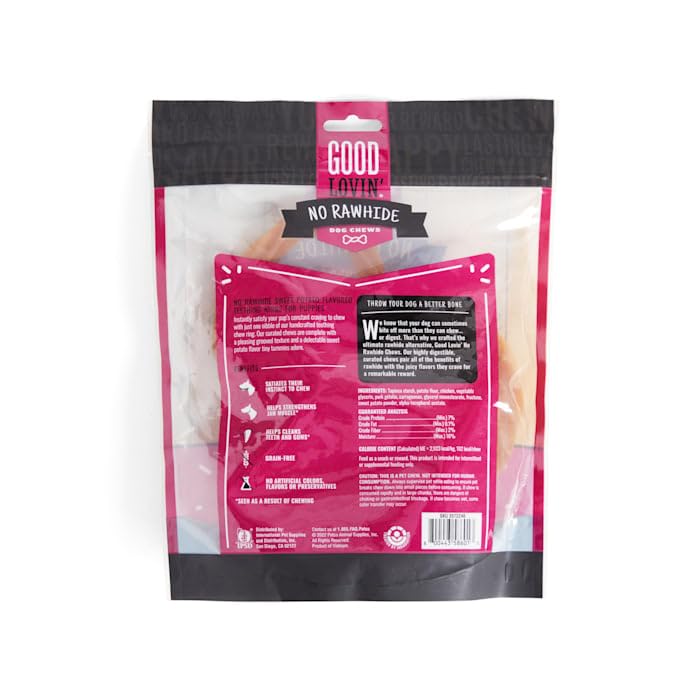 Good Lovin' by Petco Rawhide-Free Sweet Potato Puppy Ring Dog Treats 9.9 oz. Count of 8