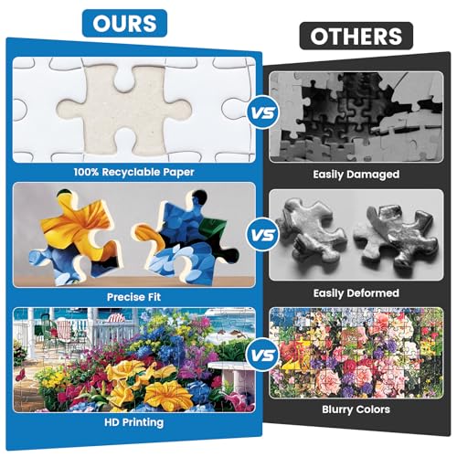 300 Piece Puzzle for Adults Kids,Ocean Beach Garden Landscape Jigsaw Puzzle - color: Ocean Beach