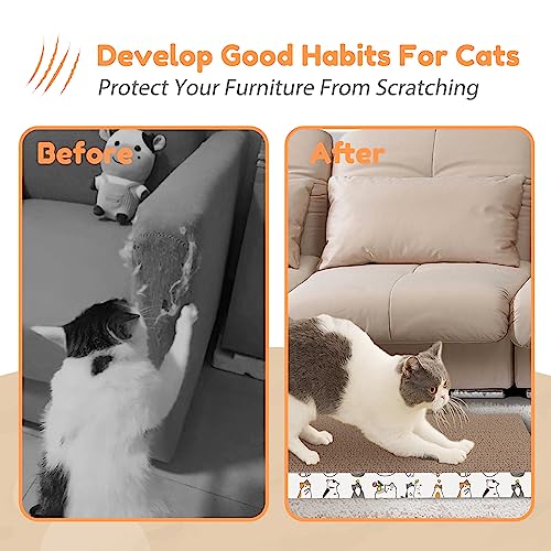 PatiencET Cat Scratch Pad with Box, 4 Pack Cardboard Scratcher Lounge Bed - size: Flat with Box - 4 Pack