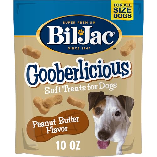 Bil-Jac Gooberlicious Soft Dog Treats with Peanut Butter Flavor | 10 oz - size: 10 Ounce (Pack of 1)