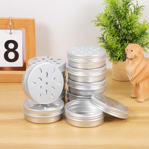 KESYOO Dog Scent Training Boxes 10 Pack Scent Training Containers for Dogs Nosework Tins with Lid Holes for Snuffle Practice Reward Search and Work