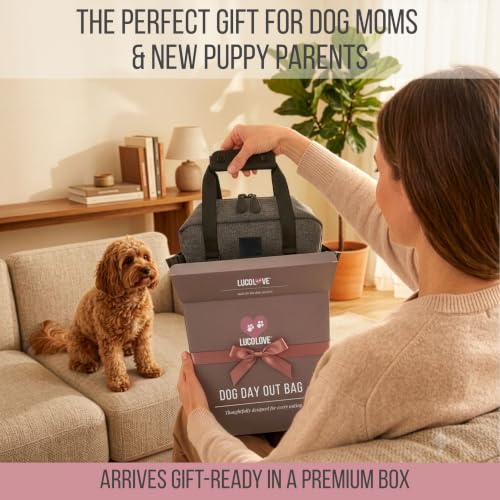 Dog Day Out Bag, Dog Diaper Bag & Backpack for Supplies, Fresh-Food Cooler