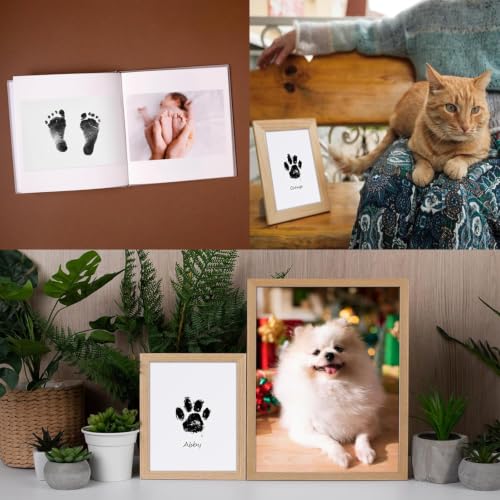 Nabance Paw Print Kit for Dogs & Cats, Inkless Pet Paw & Nose Print, 2 Pack - size: Medium(2 Pack)
