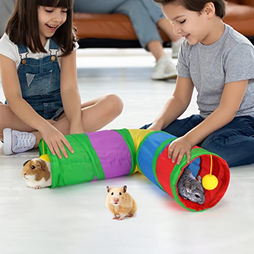 YUEPET Corner Guinea Pig Tunnel, Bunny Tunnel, Small Animal Tubes & Tunnels