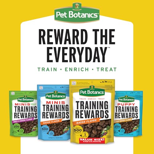 Pet Botanics Training Rewards Mini Soft & Chewy, Bacon Flavor, 10 oz