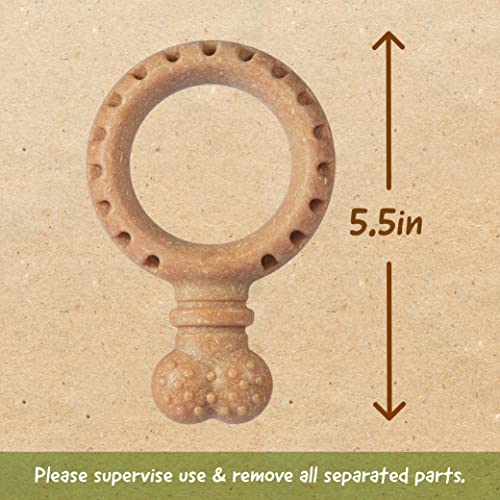 Arm & Hammer Barkies Ring Dog Chew Toy, Peanut Butter Flavor, 5.5 Inch - color: Ring Toy, size: 5.5 Inch