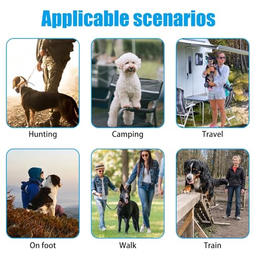 DONGKER Dog Training Bag,Silicone Half Opening Design Dog Treat Pouch with Clip for Dog Training Walking Hiking Hunting Traveling - color: blue