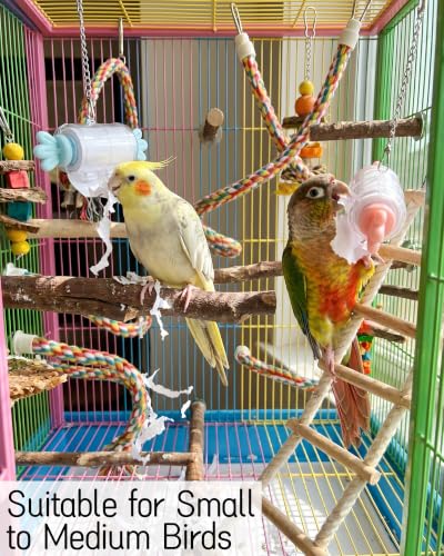Parrot Rolling Paper Play Toy for Parakeet Cockatiel Conure, Green - color: Green