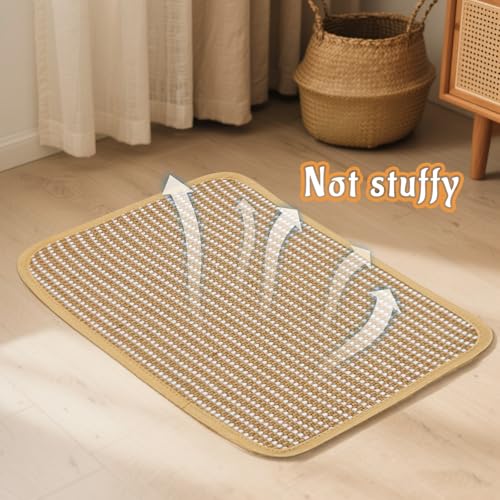 Rabbit Scratching Pad, Sisal Scratching Pad for Bunny, Guinea Pig, Cat. Resting Mats for Cages, Forage Grass Mat Indoor Essentials Accessories (4PCS) - size: TZZB-4PCS