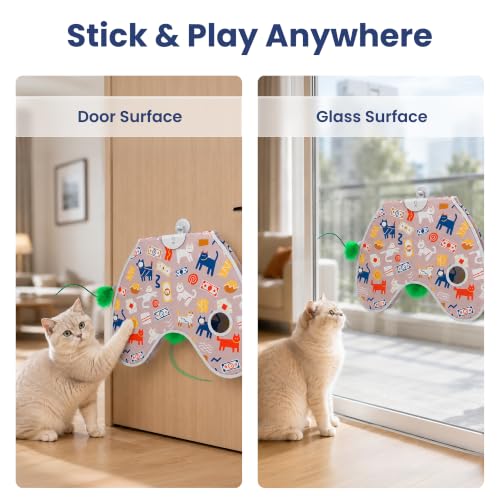 PAWSPIK Peek & Play Wall-Mounted Interactive Electronic Cat Toy