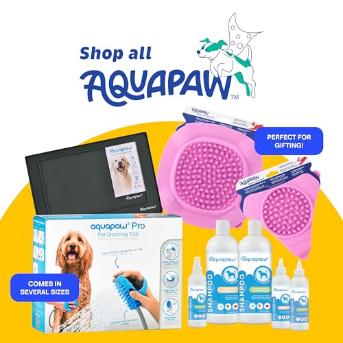 Aquapaw Lick Mat for Dogs 2-Pack XL, Suction Cup Dog Slow Feeder Pad & Licking Mat for Peanut Butter Treats – Calming Dog Bathing Aid, Stress Relief & Mental Stimulation for All Breeds - Pink - size: 2-Pack XL