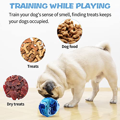 2 Pcs Snuffle Ball for Dogs Interactive Dog Toys Encourage Foraging Skills - color: 2 Pcs