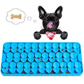 Silicone Snuffle Mat for Dogs, Blue, 14.6 x 7.3 inches - color: B(14.6"x7.3")-Blue