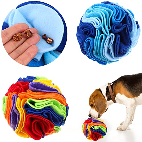2 Pcs Snuffle Ball for Dogs Interactive Dog Toys Encourage Foraging Skills - color: 2 Pcs