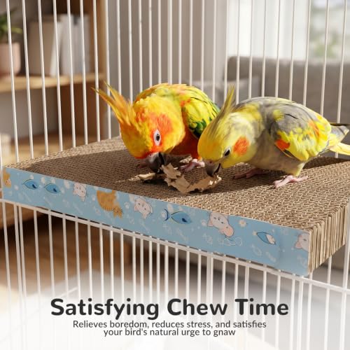 GlowUp 12.13in Paper Bird Toy, Platform Chew for Perch Parrots 1 Pack